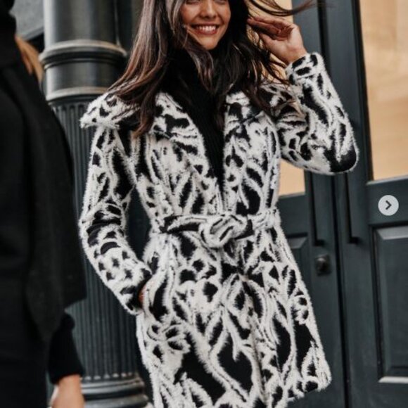 White House Black Market Belted Wrap Iris Sweater Coat Size XS - Picture 1 of 16